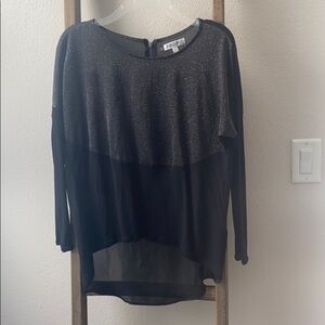 JLO Black blouse with a sparkly top